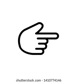 Hand icon logo vector illustration.