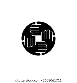 ILUSTRACIÓN VECTORIAL de logo HAND ICON