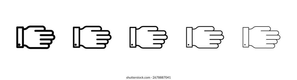 Hand icon for mobile concept and web design.
