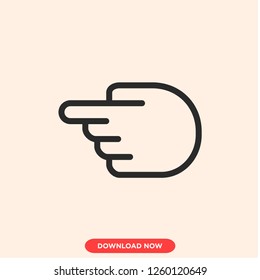 Hand icon modern vector style