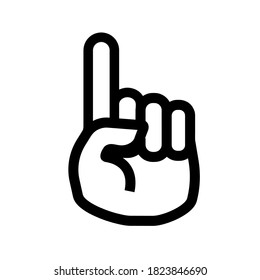 hand icon on white background