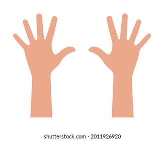 hand icon on white background