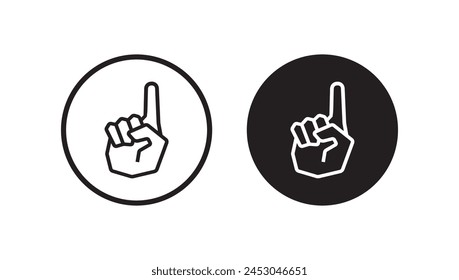 hand icon on white background