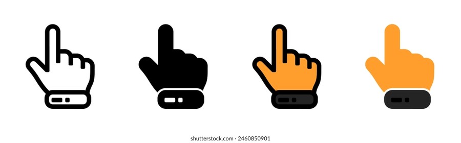 Hand icon on white background. hand symbol. flat style and color. for web and mobile design.