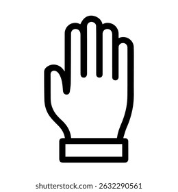 hand icon on white background vector
Vector line icon hand gestures