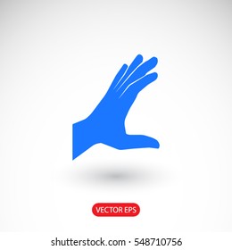 Hand icon. One of set web icons