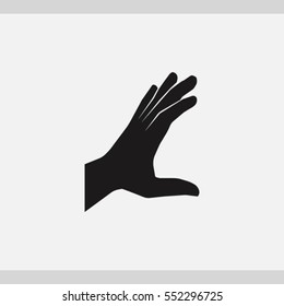 Hand icon. One of set web icons