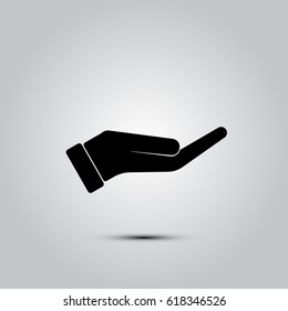 hand icon. One of set web icons