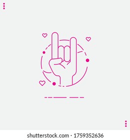 Hand icon outline vector Hand illustration for mobile web app design Hand vector symbol