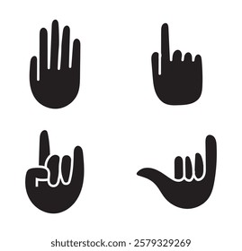 Hand icon. Palm hand icons. Hands symbol collection. Hands icon symbol of participate, volunteer, stop, vote . 1176