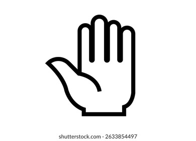 Hand icon. Palm hand icons. Hands symbol collection. Hands icon symbol of participate, volunteer, stop, vote. Vector stock graphic, flat style design illustration resource for UI and buttons. EPS 10. 