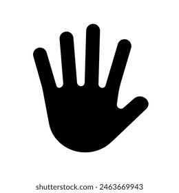 hand icon, palm vector icon