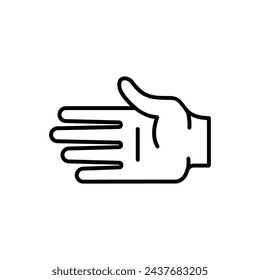 hand icon, palm, vector illustration