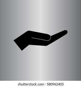 Hand icon, palm vector illustration