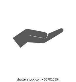 Hand icon, palm vector illustration