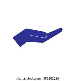 Hand icon, palm vector illustration