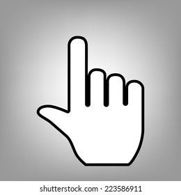hand icon pointer. vector
