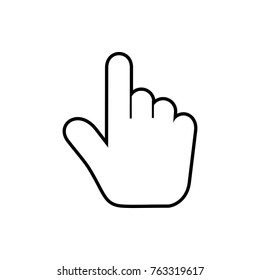 hand icon pointer vector