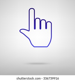 hand icon pointer. vector eps8