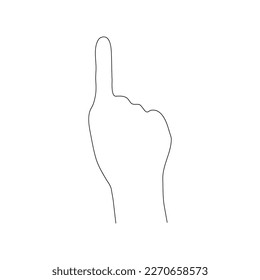 hand icon pointing illustration design