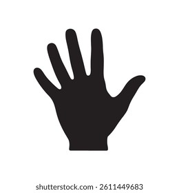 Hand Icon Representing Gesture and Greeting Editable Vector Illustration Isolated on a White Background for Digital Use