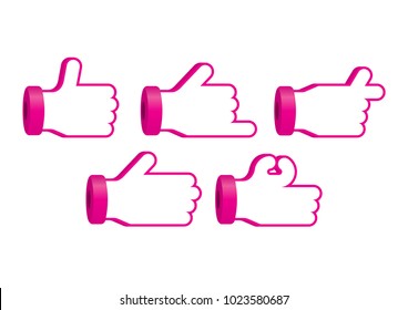 Hand icon set