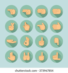 hand icon set