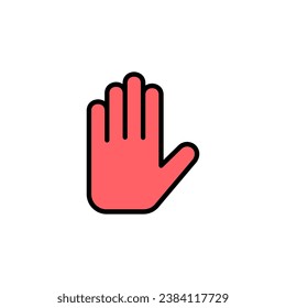 Hand icon set illustration. hand sign and symbol. hand gesture