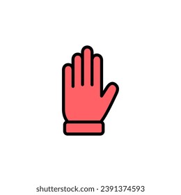 Ilustración de conjunto de iconos de mano. símbolo y signo de la mano. gesto de mano