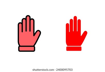 Hand icon set illustration. hand sign and symbol. hand gesture
