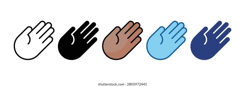 Hand Icon Set Multiple Style Collection