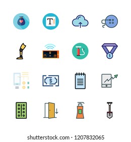 hand icon set. vector set about smartphone, text, diagram id and text lines icons set.
