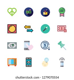 hand icon set. vector set about medal, idea, donation and smartphone icons set.