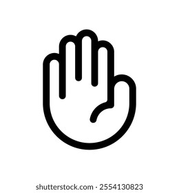 Hand icon set. Vector illustration.