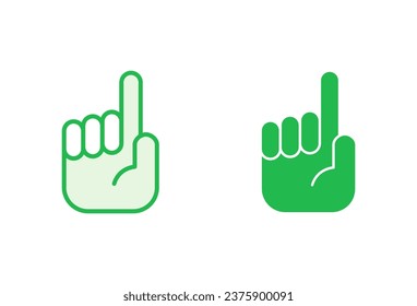 Hand icon set. hand vector icon, palm,click