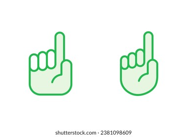 Hand icon set. hand vector icon, palm,click