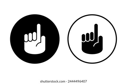 Hand icon set. hand vector icon, palm,click