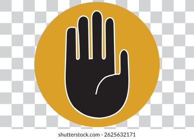 Hand icon set, hand vector sign, palm, stop hand concept eps 10