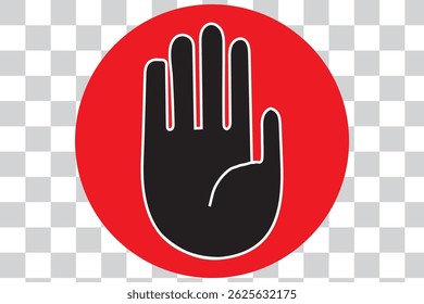 Hand icon set, hand vector sign, palm, stop hand concept eps 10