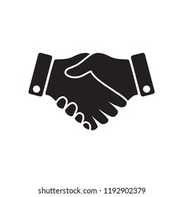 hand icon, hand shake icon in trendy flat design 