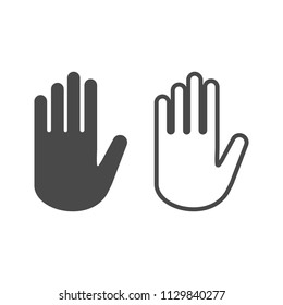 Hand icon sign
