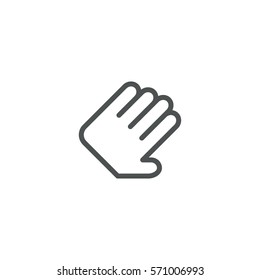hand icon. sign design