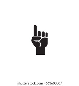 hand icon. sign design