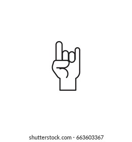 hand icon. sign design