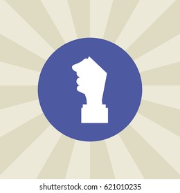 hand icon. sign design. background