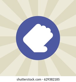 hand icon. sign design. background