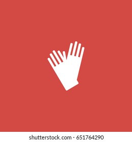 hand icon. sign design. red background