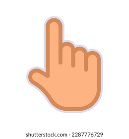 Hand-Symbol. Unterschrift für mobiles Konzept und Webdesign. Vektorgrafik