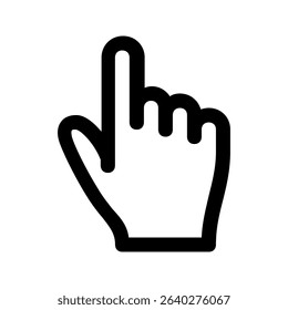 Hand icon. sign for mobile concept and web design. vector illustration