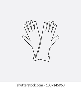 hand icon sign signifier vector